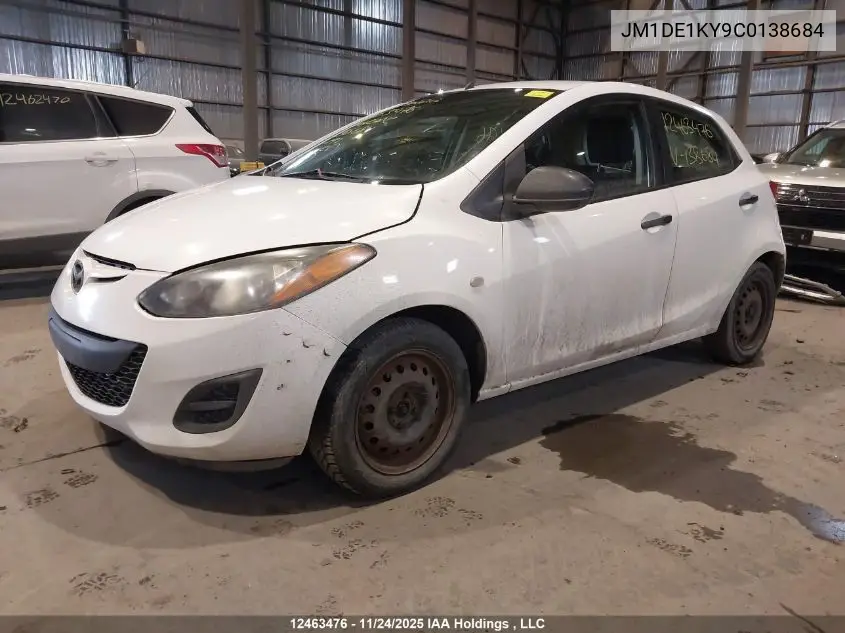 JM1DE1KY9C0138684 2012 Mazda Mazda2