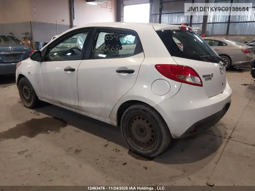 JM1DE1KY9C0138684 2012 Mazda Mazda2