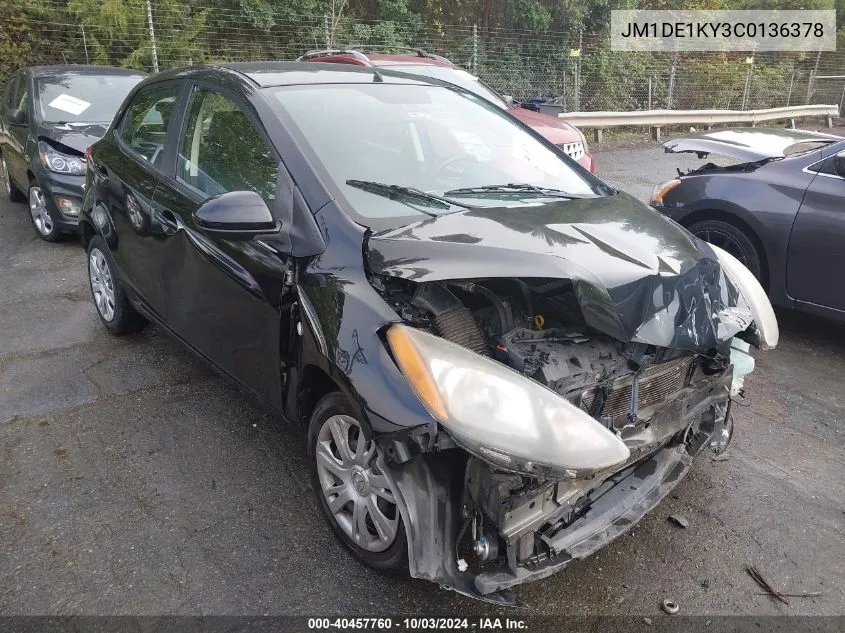 JM1DE1KY3C0136378 2012 Mazda Mazda2 Sport