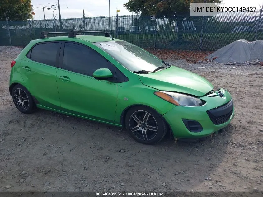 JM1DE1KY0C0149427 2012 Mazda Mazda2 Sport