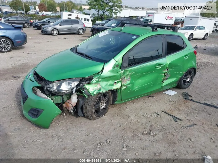 JM1DE1KY0C0149427 2012 Mazda Mazda2 Sport