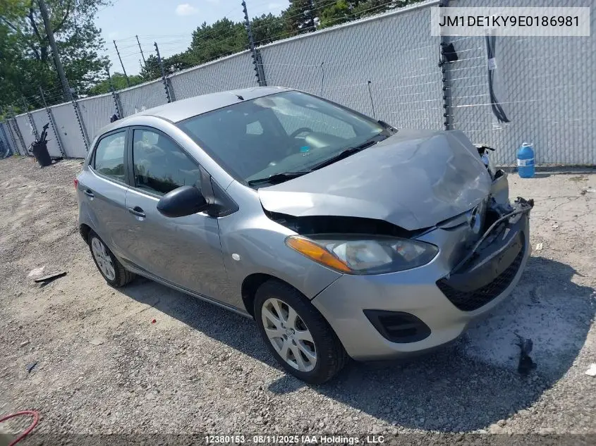 JM1DE1KY9E0186981 2014 Mazda Mazda2 Sport