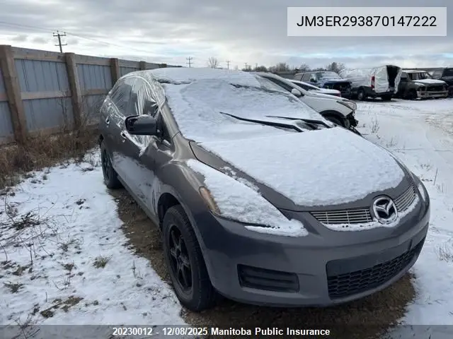 JM3ER293870147222 2007 Mazda Cx -7 Gs