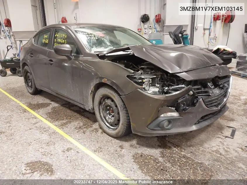 3MZBM1V7XEM103145 2014 Mazda Mazda3 Gs Sky