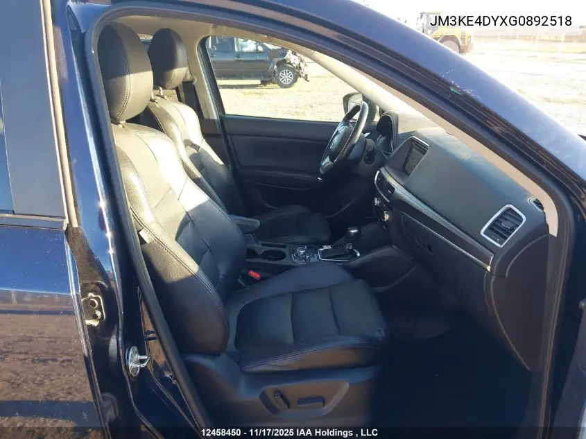 JM3KE4DYXG0892518 2016 Mazda Cx -5 Gt 4Dr Awd