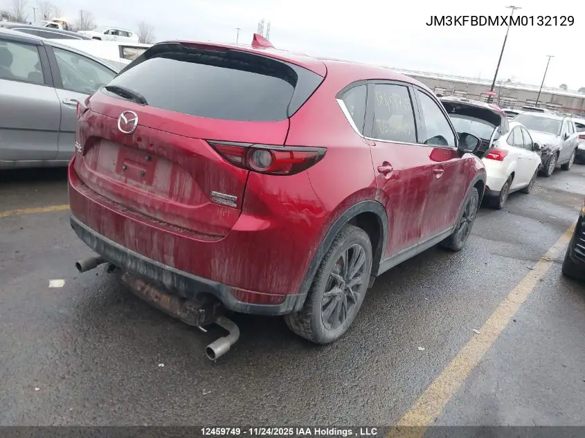 JM3KFBDMXM0132129 2021 Mazda Cx -5 Gt 4Dr Awd