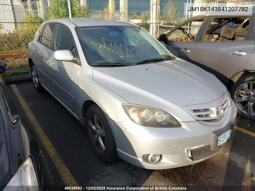 JM1BK143841207782 2004 Mazda 3 Hatchback