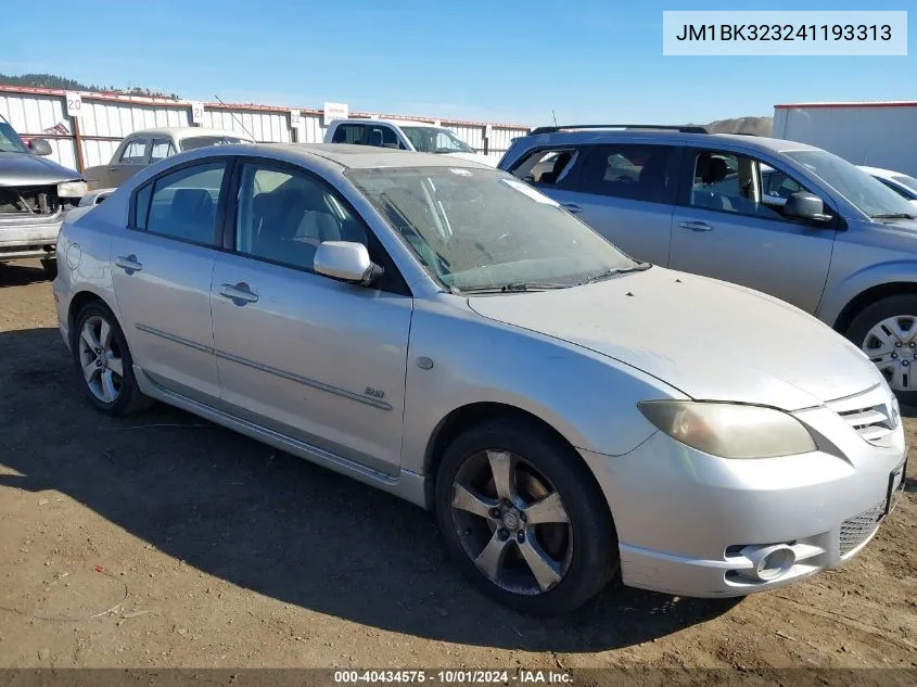 JM1BK323241193313 2004 Mazda Mazda3 S