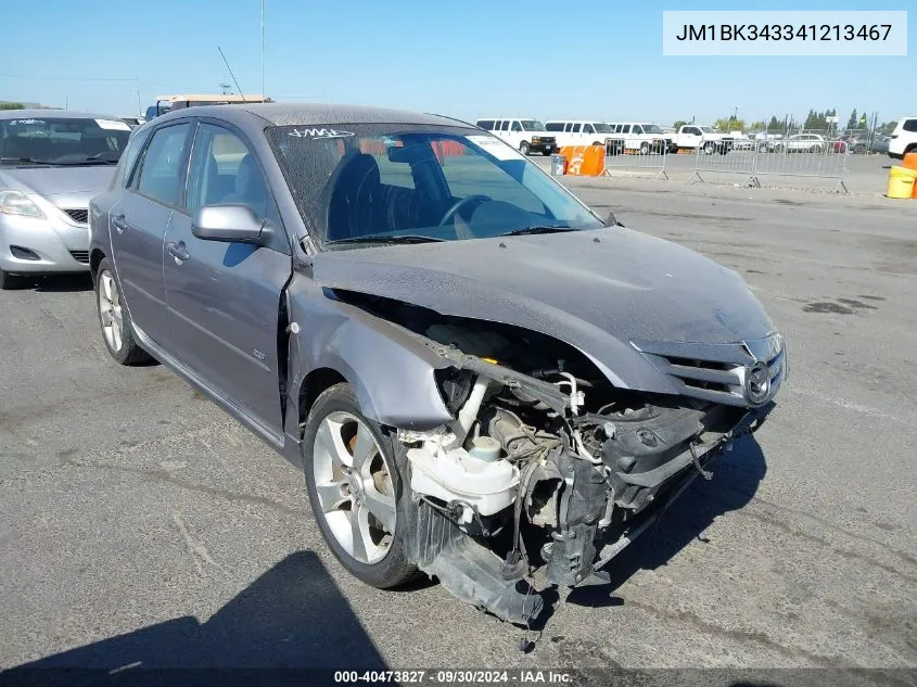 JM1BK343341213467 2004 Mazda Mazda3 S