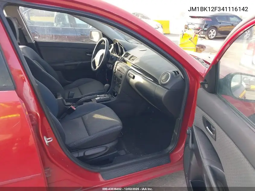 JM1BK12F341116142 2004 Mazda Mazda3 I