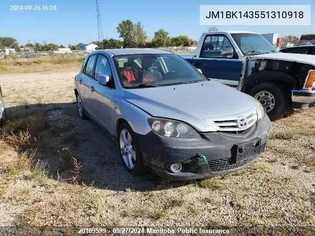 2005 Mazda 3 Mazda Sport Gt VIN: JM1BK143551310918 Lot: 20169599