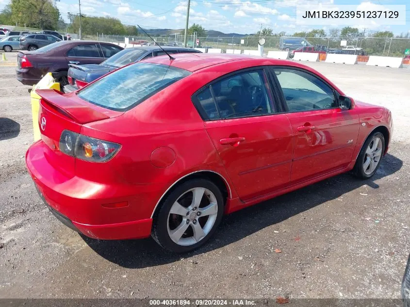 JM1BK323951237129 2005 Mazda Mazda3 S