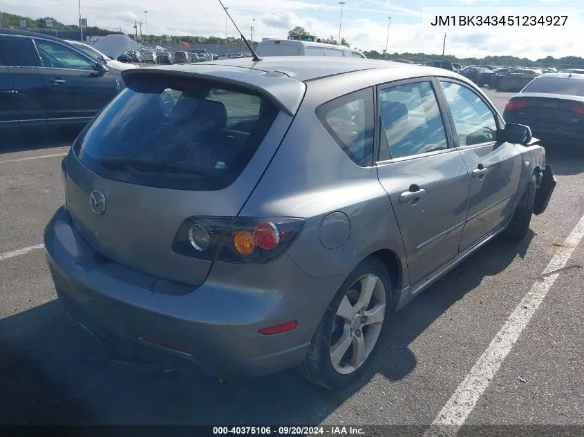 JM1BK343451234927 2005 Mazda Mazda3 S