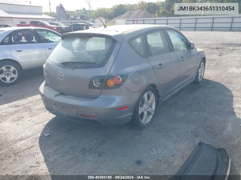 JM1BK343651310454 2005 Mazda Mazda3 S