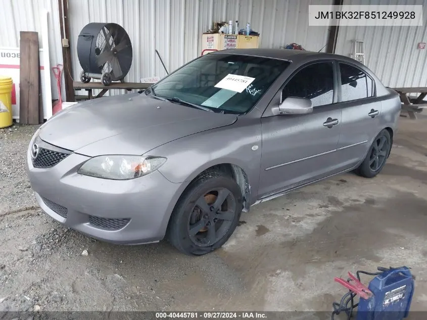 JM1BK32F851249928 2005 Mazda Mazda3 I