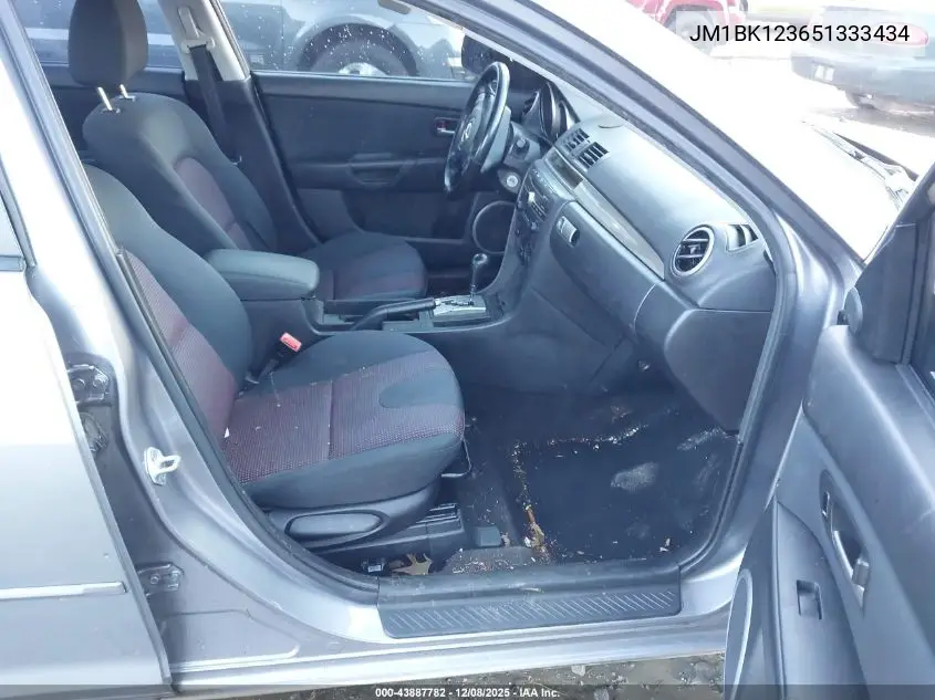 JM1BK123651333434 2005 Mazda Mazda3 S