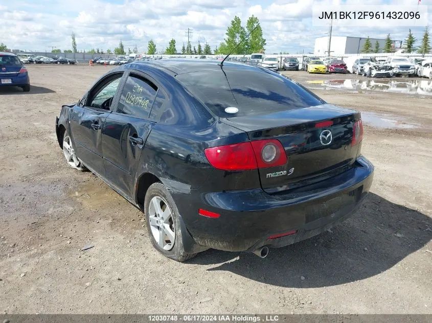 2006 Mazda 3 I VIN: JM1BK12F961432096 Lot: 12030748