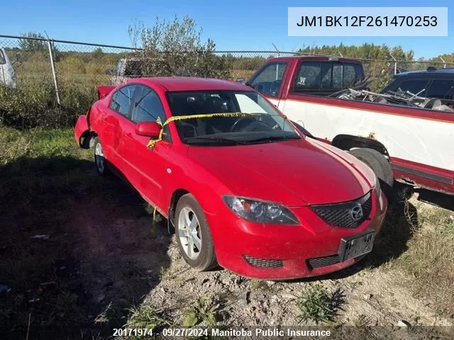 2006 Mazda 3 Mazda Gs VIN: JM1BK12F261470253 Lot: 20171974