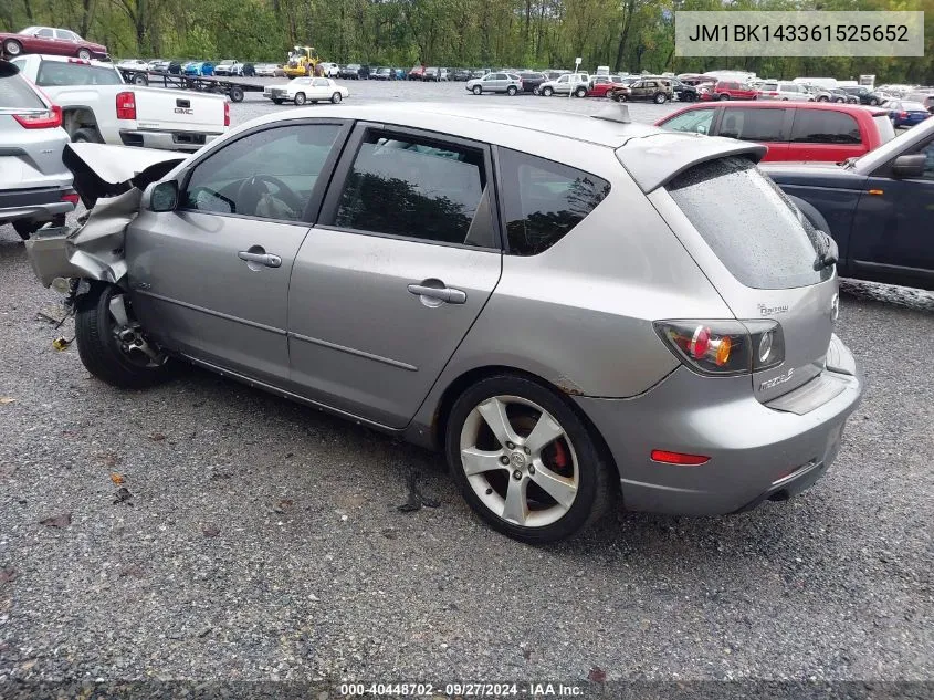 2006 Mazda 3 Hatchback VIN: JM1BK143361525652 Lot: 40448702