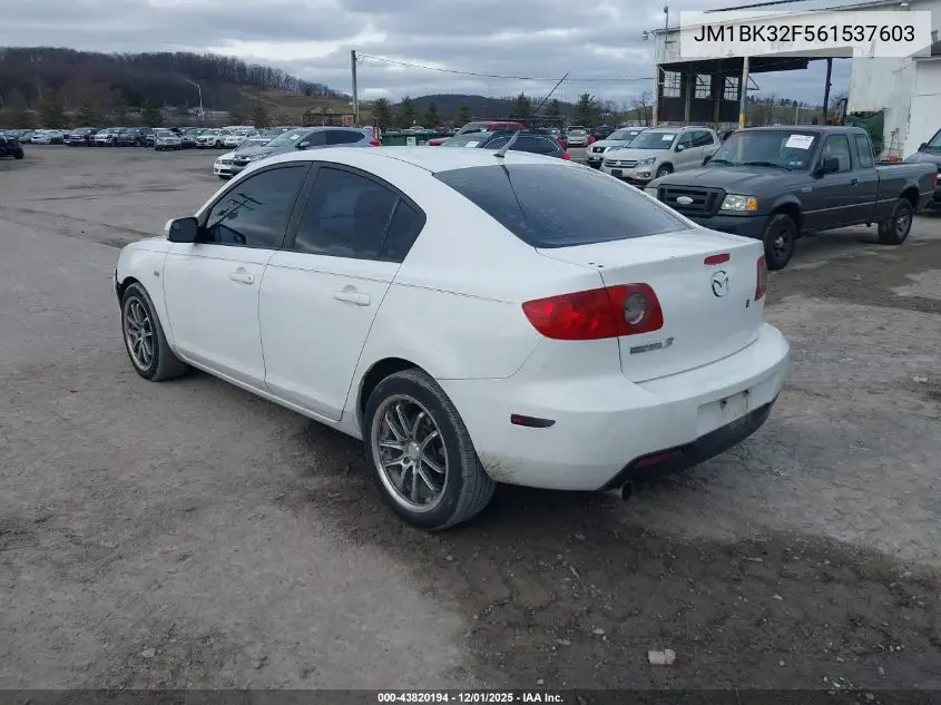 JM1BK32F561537603 2006 Mazda Mazda3 I