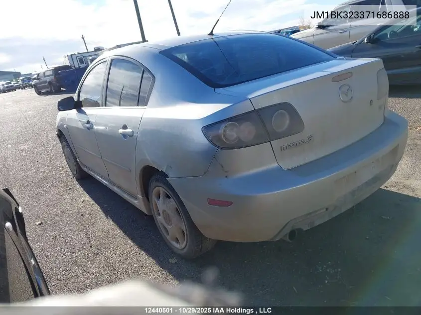 JM1BK323371686888 2007 Mazda 3 S