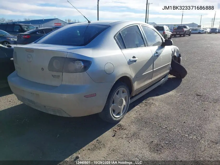 JM1BK323371686888 2007 Mazda 3 S