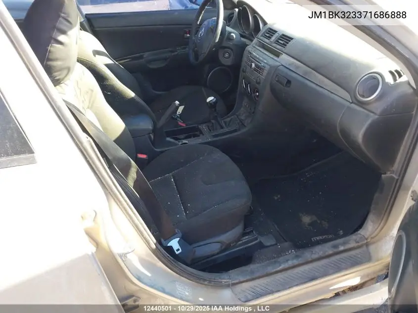 JM1BK323371686888 2007 Mazda 3 S