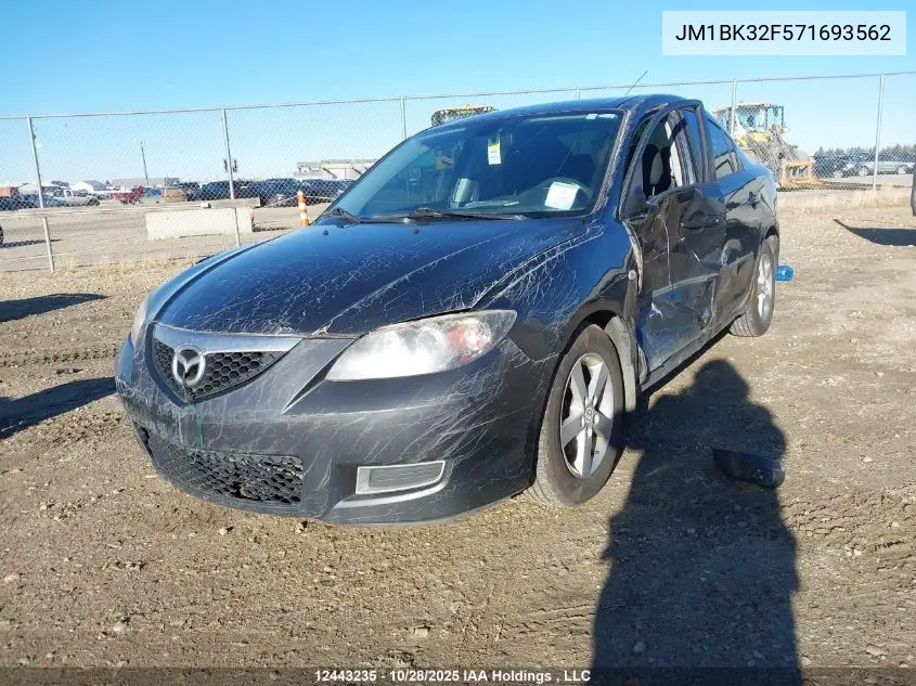 JM1BK32F571693562 2007 Mazda 3 I