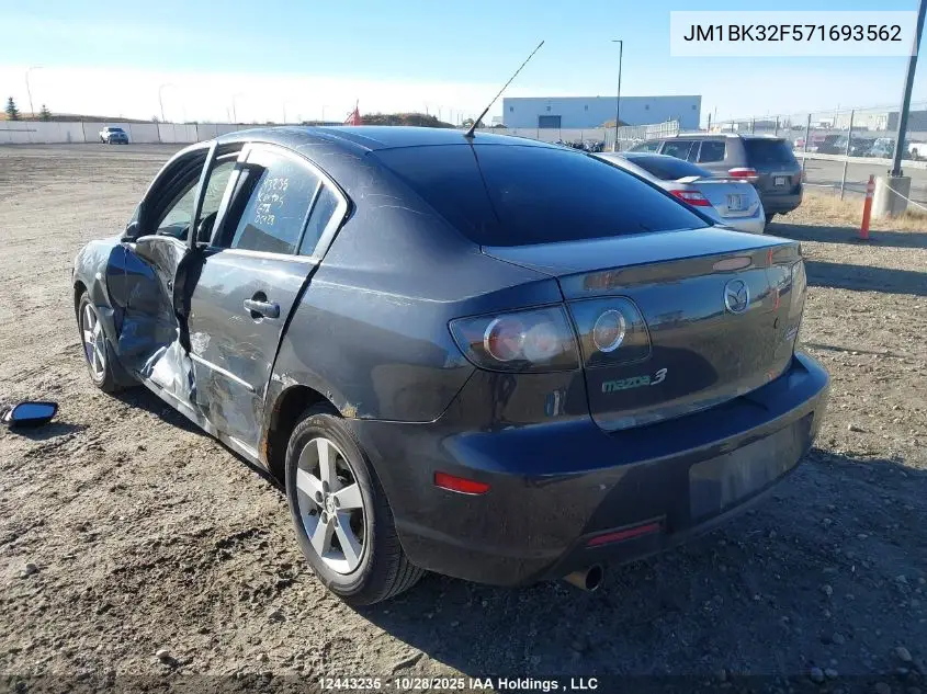 JM1BK32F571693562 2007 Mazda 3 I