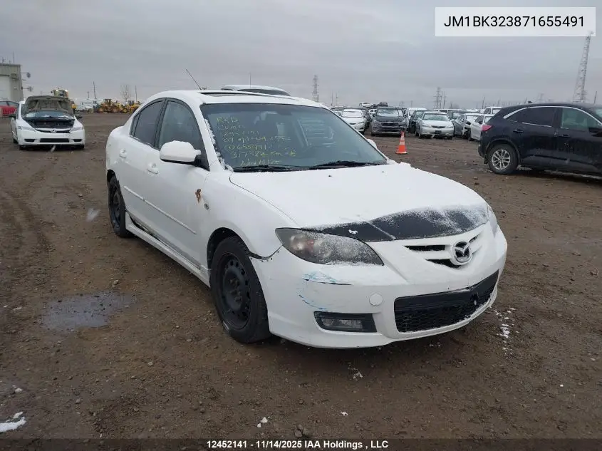 JM1BK323871655491 2007 Mazda Mazda3 Gt