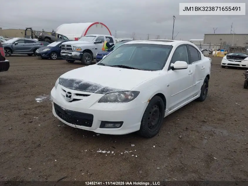 JM1BK323871655491 2007 Mazda Mazda3 Gt