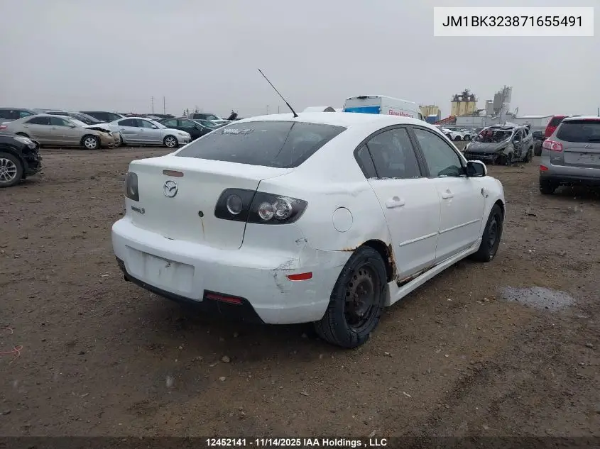 JM1BK323871655491 2007 Mazda Mazda3 Gt