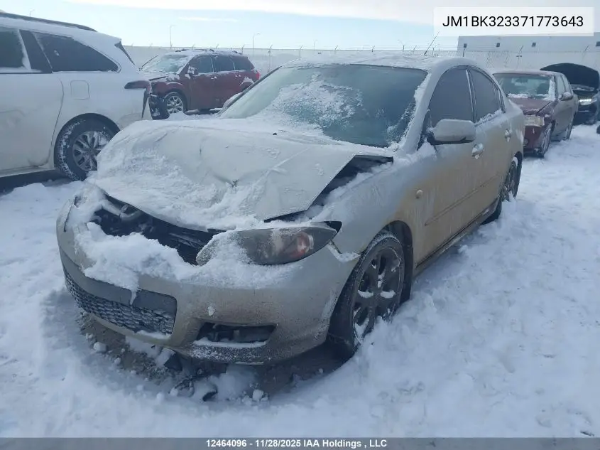 JM1BK323371773643 2007 Mazda 3 S