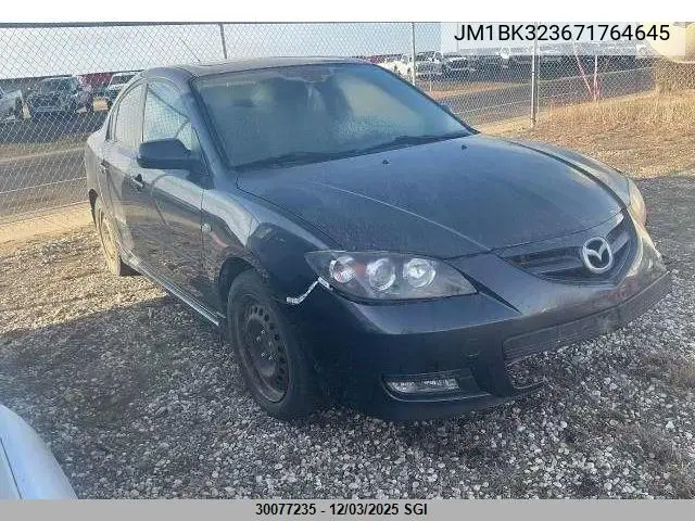 JM1BK323671764645 2007 Mazda 3 S