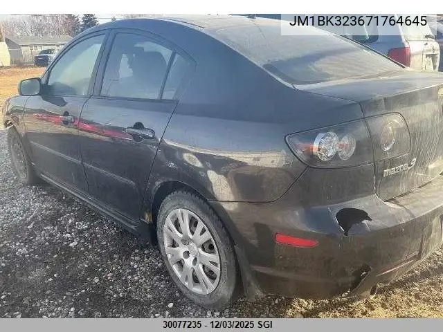 JM1BK323671764645 2007 Mazda 3 S