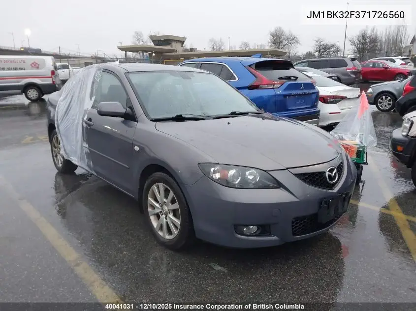 JM1BK32F371726560 2007 Mazda 3 I