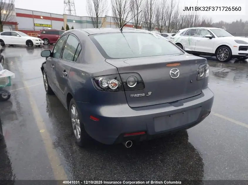 JM1BK32F371726560 2007 Mazda 3 I