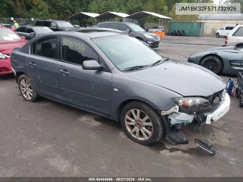 2007 Mazda Mazda3 I VIN: JM1BK32F571732926 Lot: 40454886