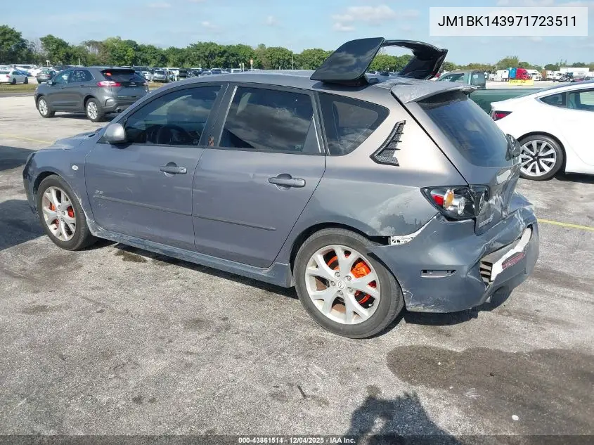 JM1BK143971723511 2007 Mazda Mazda3 S Sport
