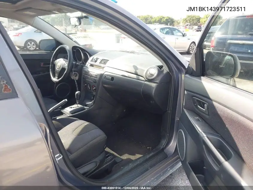 JM1BK143971723511 2007 Mazda Mazda3 S Sport