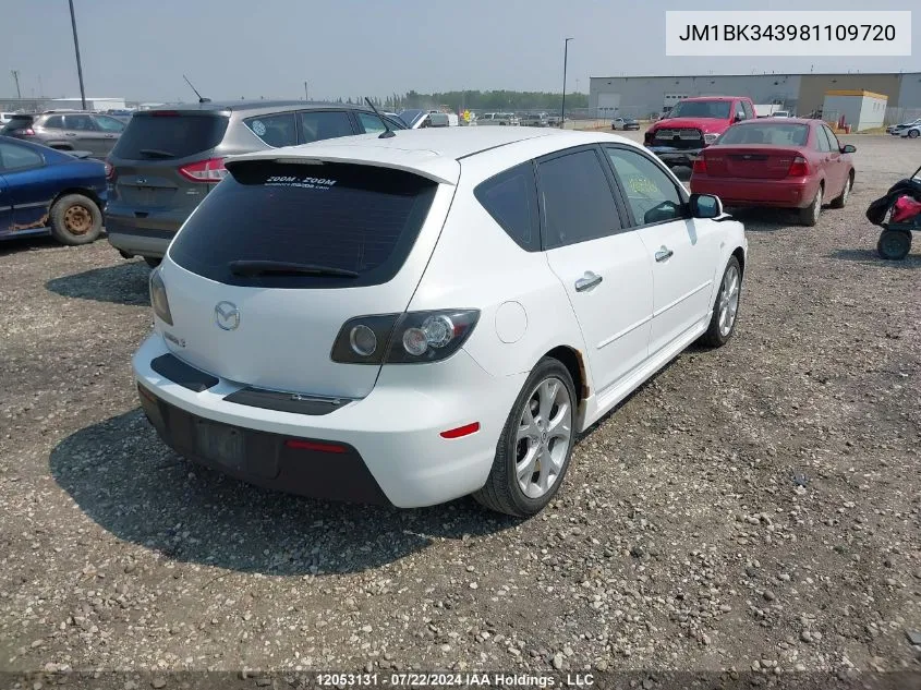 JM1BK343981109720 2008 Mazda 3 Hatchback