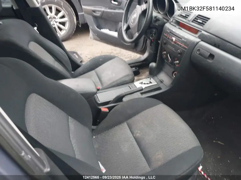 JM1BK32F581140234 2008 Mazda Mazda3 Gs/Gx