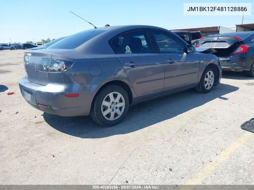 JM1BK12F481128886 2008 Mazda 3 I