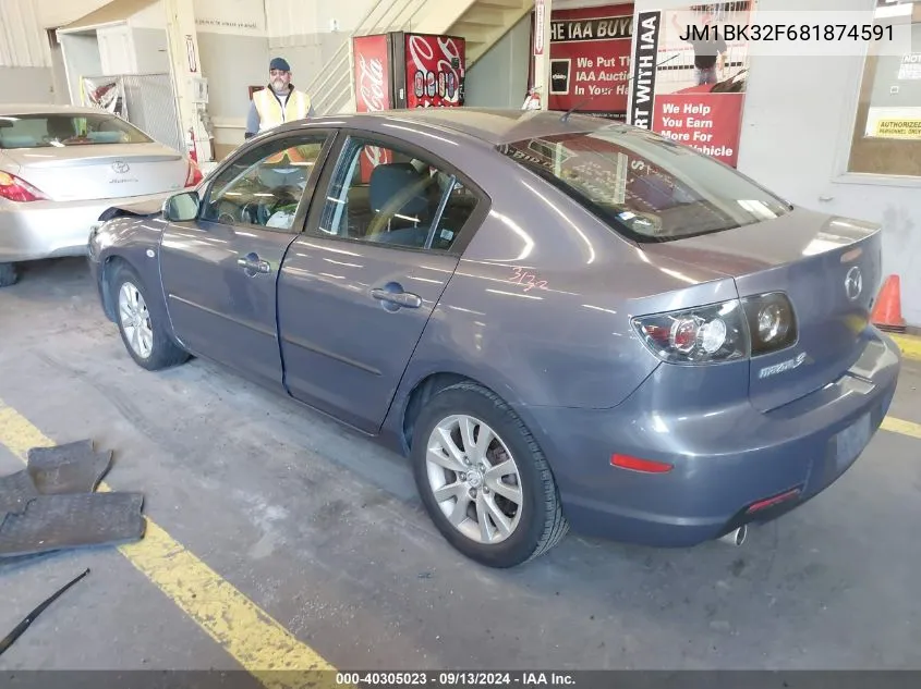 JM1BK32F681874591 2008 Mazda 3 I