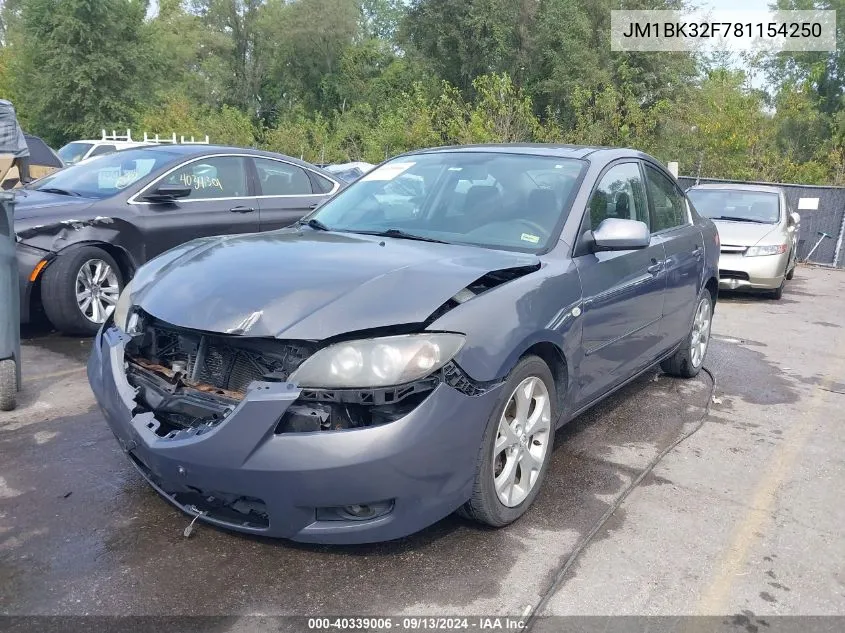 JM1BK32F781154250 2008 Mazda Mazda3 I Touring Value