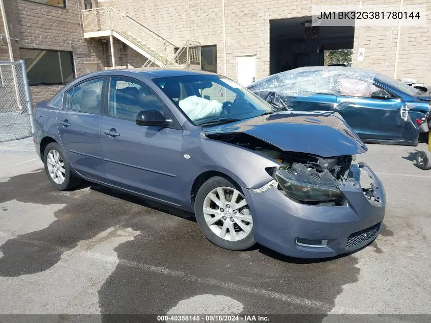 JM1BK32G381780144 2008 Mazda Mazda3 I