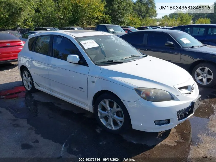 JM1BK343681848916 2008 Mazda Mazda3 S Sport