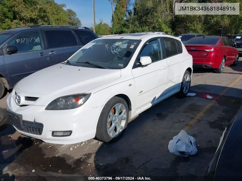 JM1BK343681848916 2008 Mazda Mazda3 S Sport