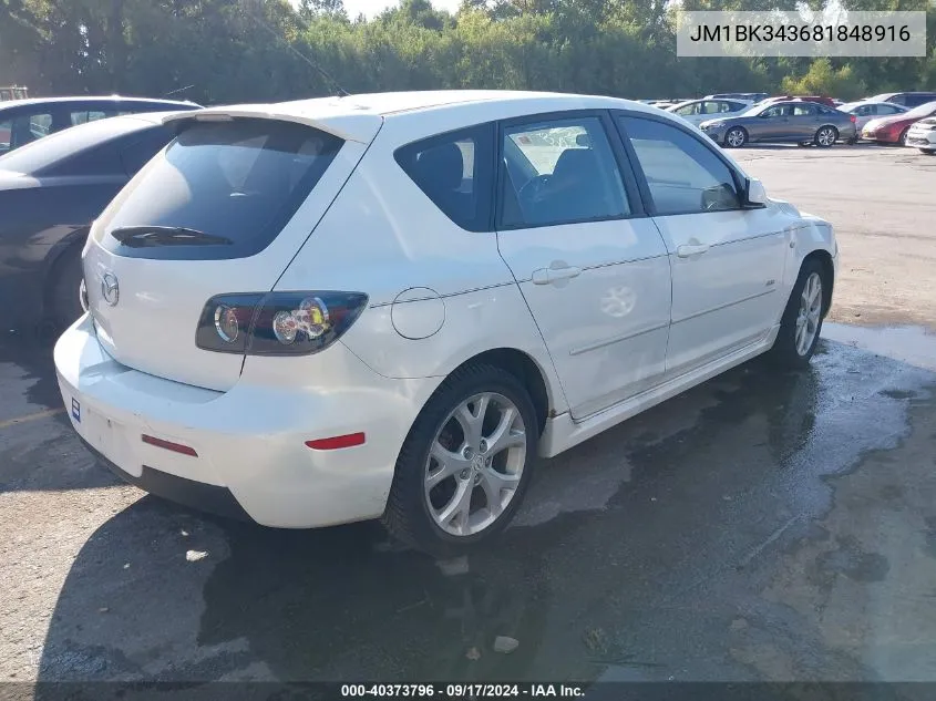 JM1BK343681848916 2008 Mazda Mazda3 S Sport