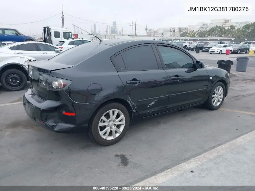 JM1BK12G381780276 2008 Mazda Mazda3 I